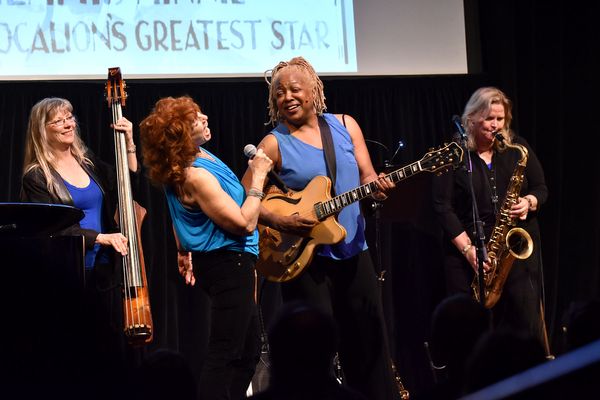 Blues is a Woman all woman ensemble on stage