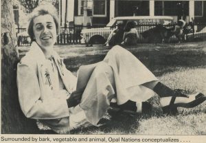 opal nations sitting against a tree in 1978 