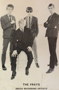 Decca Records promo card for the band, The Frays